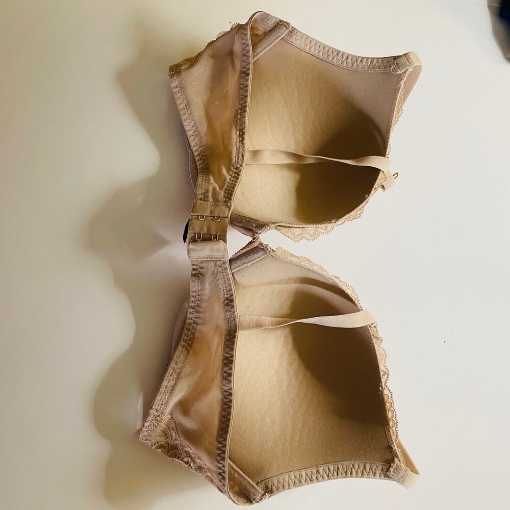 La Senza Cream Lace Padded Push Up Bra 36DD - Picture 7 of 7